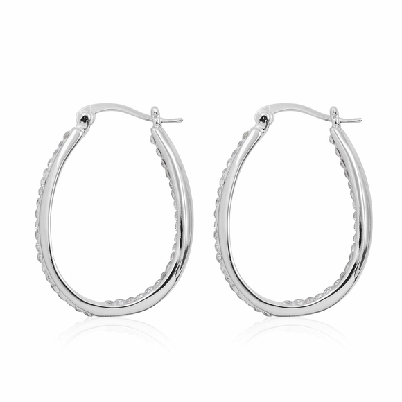 SWAROVSKI HOOP EARRINGS - Picture 3 of 8
